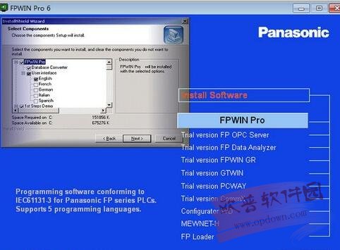 描述: FPWIN Pro 6(松下PLC编程软件) v6.31官方版 附安装教程