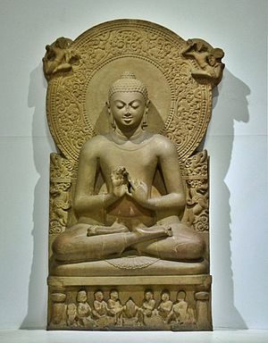 描述: 描述: Buddha in Sarnath Museum (Dhammajak Mutra).jpg