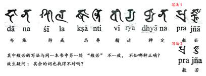 囊密小參——關於幾個詞的悉曇字伐和翻譯的問題？