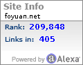 Alexa Certified Traffic Ranking for www.foyuan.net